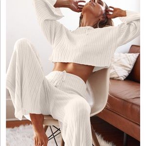 SNDYS the label ribbed sweater/pants set